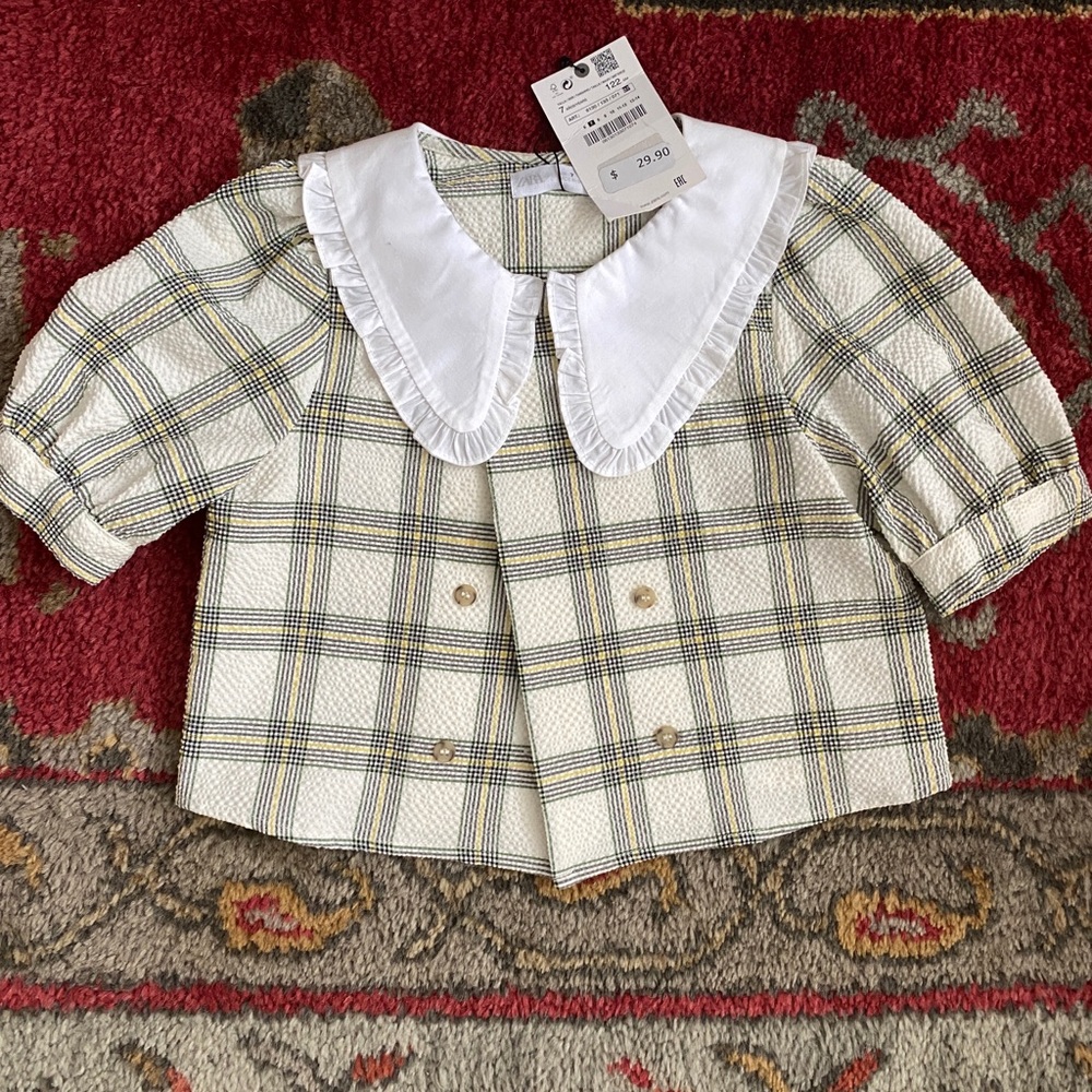 Zara Peter Pan color blouse!